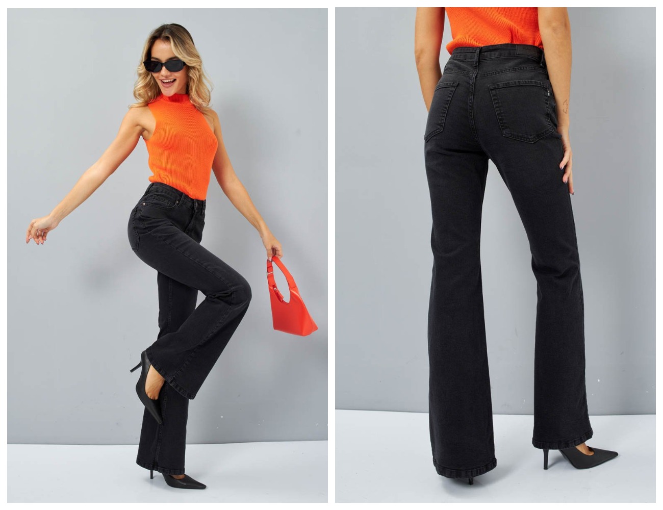 Женские джинсы арт. 19828 с пятью карманами. Посадка Slim flare fit (облегающие по бедру и расклешенные от колена), высокая талия. Женские джинсы арт. 19828 с пятью карманами. Посадка Slim flare fit (облегающие по бедру и расклешенные от колена), высокая талия.