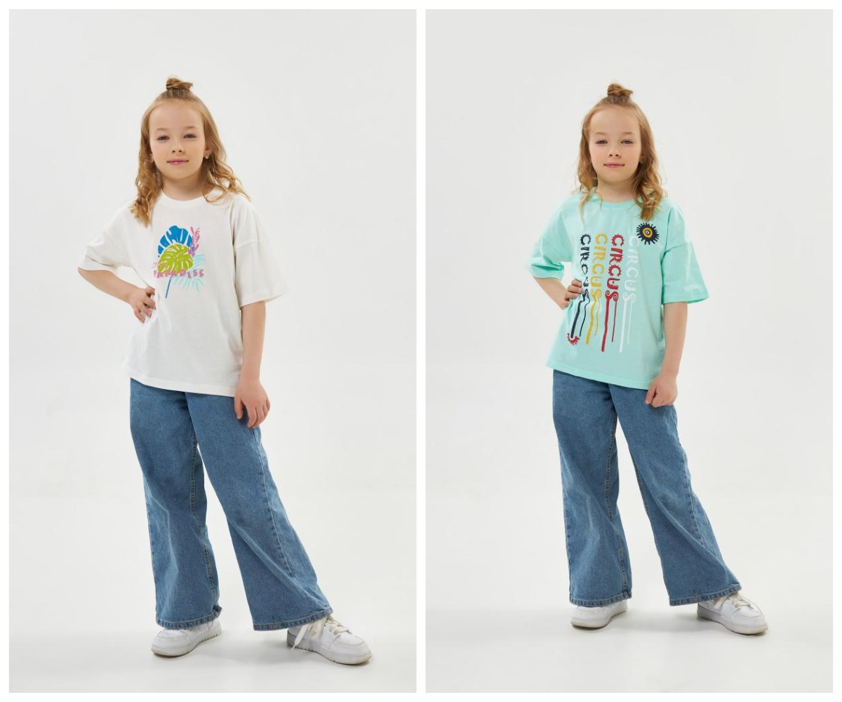 ВЫГОДНО! Модные футболки прямого кроя со спущенным рукавом для девочек всего за 278 руб (было 330=) Размеры 128-146 ВЫГОДНО! Модные футболки прямого кроя со спущенным рукавом для девочек всего за 278 руб (было 330=) Размеры 128-146