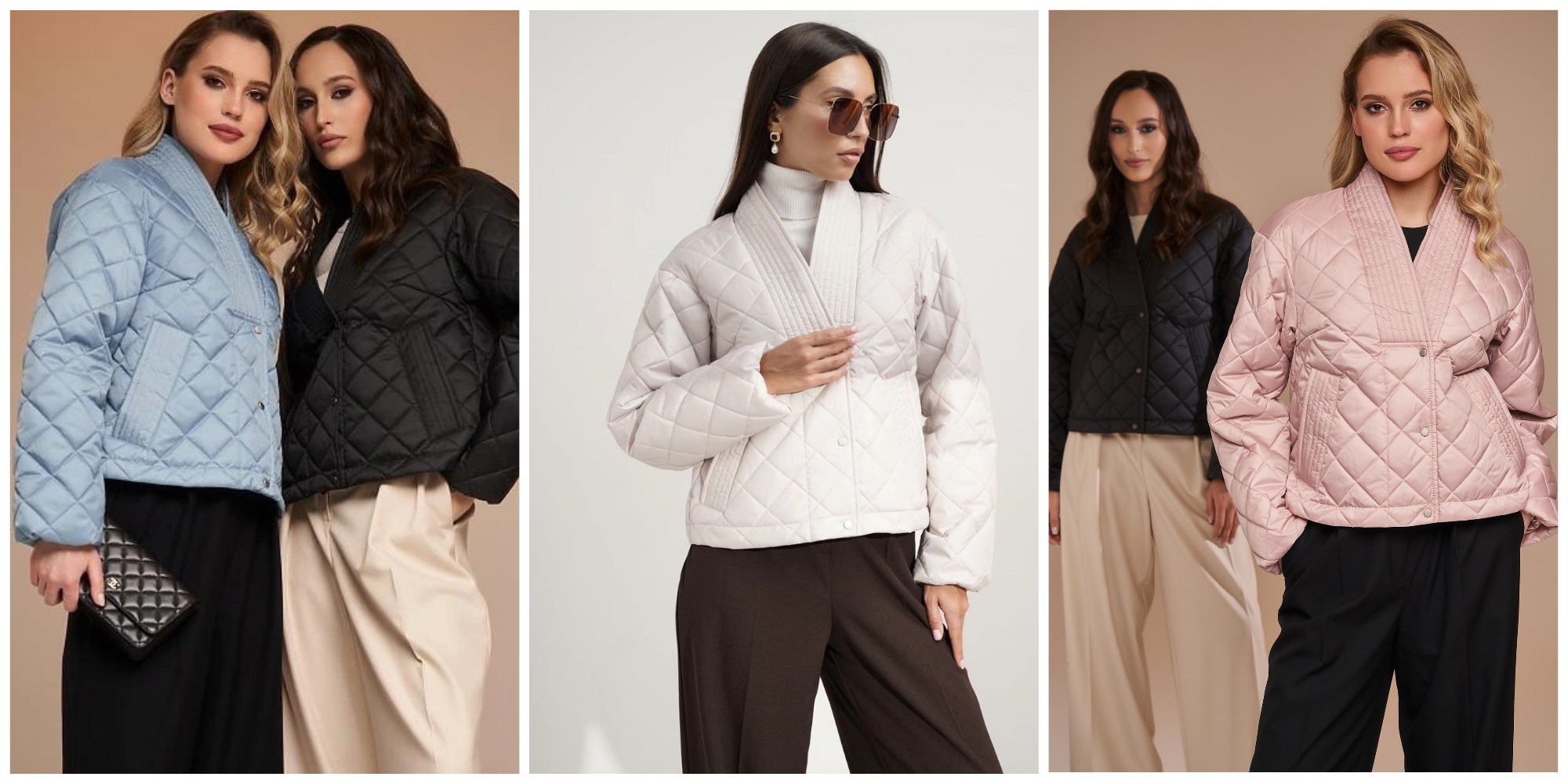 Стеганая демисезонная женская короткая куртка фасона кимоно в японском стиле от бренда HOOPS - модный предмет верхней одежды для осени и весны. Видеообзор в теме. Стеганая демисезонная женская короткая куртка фасона кимоно в японском стиле от бренда HOOPS - модный предмет верхней одежды для осени и весны. Видеообзор в теме.