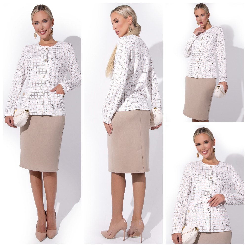 ВАУ НОВИНОЧКА от Эльзы! Костюм в стиле ШАНЕЛЬ в очень красивой расцветке С 44 по 54 р. ВИДЕО В ОПИСАНИИ! ВАУ НОВИНОЧКА от Эльзы! Костюм в стиле ШАНЕЛЬ в очень красивой расцветке С 44 по 54 р. ВИДЕО В ОПИСАНИИ!