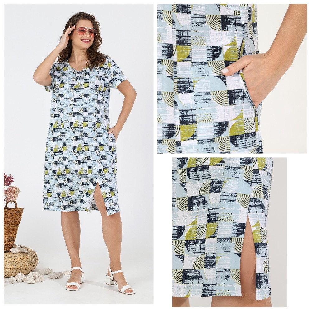 Гляньте на это платье-тунику! Я подарила его свекрови, и ей оно очень понравилось -сидит классно. За счет контрастного рисунка скрывает животик, не маркая расцветка, удобные кармашки и разрез по переду. ЦЕНА ПО РАСПРОДАЖЕ 550+% Гляньте на это платье-тунику! Я подарила его свекрови, и ей оно очень понравилось -сидит классно. За счет контрастного рисунка скрывает животик, не маркая расцветка, удобные кармашки и разрез по переду. ЦЕНА ПО РАСПРОДАЖЕ 550+%