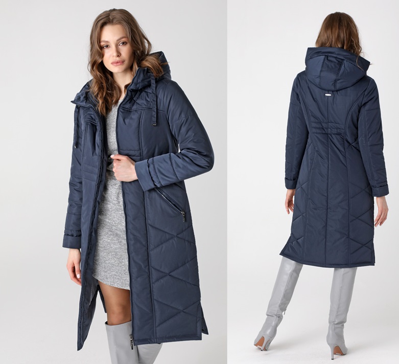 Элегантное пальто средней длины полуприлегающего силуэта в насыщенном тёмно-синем цвете - идеальный вариант для того, чтобы разнообразить бежевую цветовую гамму осени! Комфортная температура для носки от +5°С до -10°С Элегантное пальто средней длины полуприлегающего силуэта в насыщенном тёмно-синем цвете - идеальный вариант для того, чтобы разнообразить бежевую цветовую гамму осени! Комфортная температура для носки от +5°С до -10°С