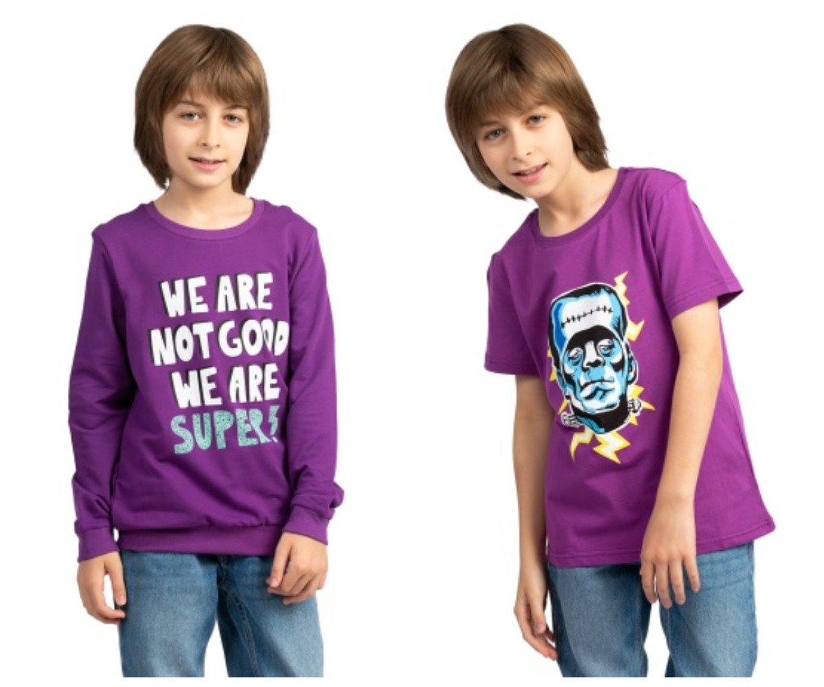 НОВИНКИ для мальчиков по ВЫГОДНОЙ цене! Джемпер и футболка в модном виноградном цвете! Размеры 128-146 НОВИНКИ для мальчиков по ВЫГОДНОЙ цене! Джемпер и футболка в модном виноградном цвете! Размеры 128-146