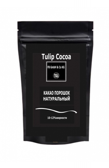 Высококачественный какао порошок Tulip премиум класса из отборных сортов лучших какао бобов. Полностью натуральный продукт (какао 100%), без химических добавок, примесей и красителей. Степень жирности 10-12 %. Высококачественный какао порошок Tulip премиум класса из отборных сортов лучших какао бобов. Полностью натуральный продукт (какао 100%), без химических добавок, примесей и красителей. Степень жирности 10-12 %.