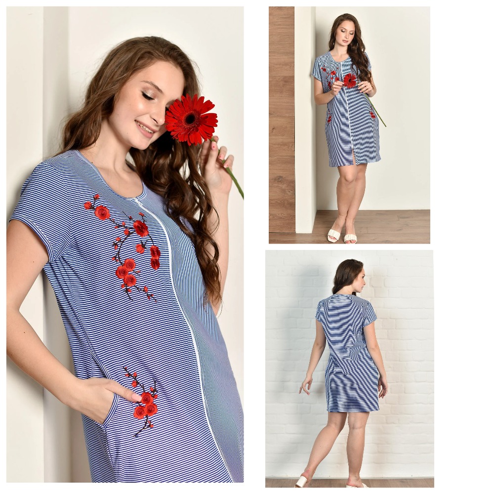 ВОТ ЭТО ЦЕНА!!! Халатик с вышивкой ВСЕГО 420 РУБ!!! пока еще есть размеры с 44 по 54 ! ВОТ ЭТО ЦЕНА!!! Халатик с вышивкой ВСЕГО 420 РУБ!!! пока еще есть размеры с 44 по 54 !