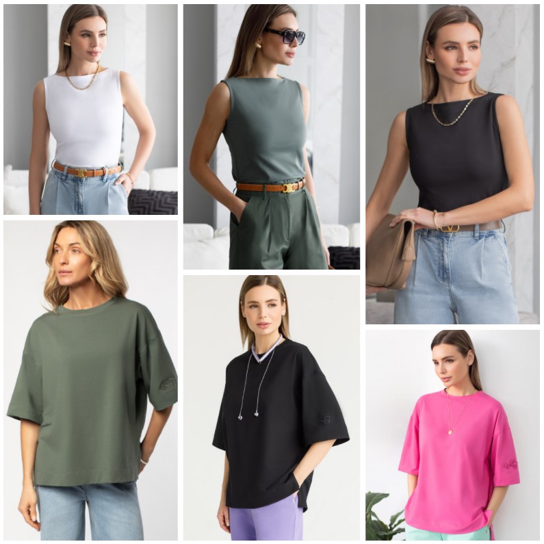 Новинки футболок и топов из премиального хлопка с эастаном. Устойчивая база вне времени, которая необходим в любом гардеробе. VILATTE Новинки футболок и топов из премиального хлопка с эастаном. Устойчивая база вне времени, которая необходим в любом гардеробе. VILATTE