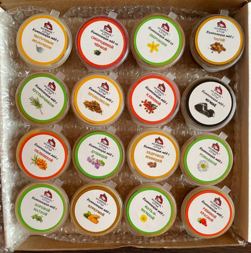 МЕДОВЫЕ КОМПОЗИЦИИ: с маточным молочком, с черной смородиной, со зверобоем, с чагой, с пустырником, с прополисом, с клюквой, с мумие, с облепихой, с душицей, с кедровой живицей, с ромашкой, с боровой маткой, с куркумой, с мать-и-мачехой, с рябиной красной МЕДОВЫЕ КОМПОЗИЦИИ: с маточным молочком, с черной смородиной, со зверобоем, с чагой, с пустырником, с прополисом, с клюквой, с мумие, с облепихой, с душицей, с кедровой живицей, с ромашкой, с боровой маткой, с куркумой, с мать-и-мачехой, с рябиной красной