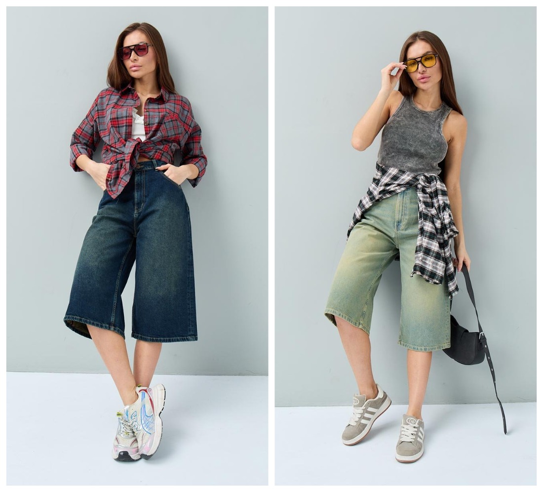 ЛЕТО В РАЗГАРЕ - СКИДКИ В УДАРЕ! -20% ОТ ЦЕНЫ!! Женские широкие шорты-бермуды обеспечивают максимальную свободу движений благодаря своей мешковатой посадке Baggy Fit ЛЕТО В РАЗГАРЕ - СКИДКИ В УДАРЕ! -20% ОТ ЦЕНЫ!! Женские широкие шорты-бермуды обеспечивают максимальную свободу движений благодаря своей мешковатой посадке Baggy Fit