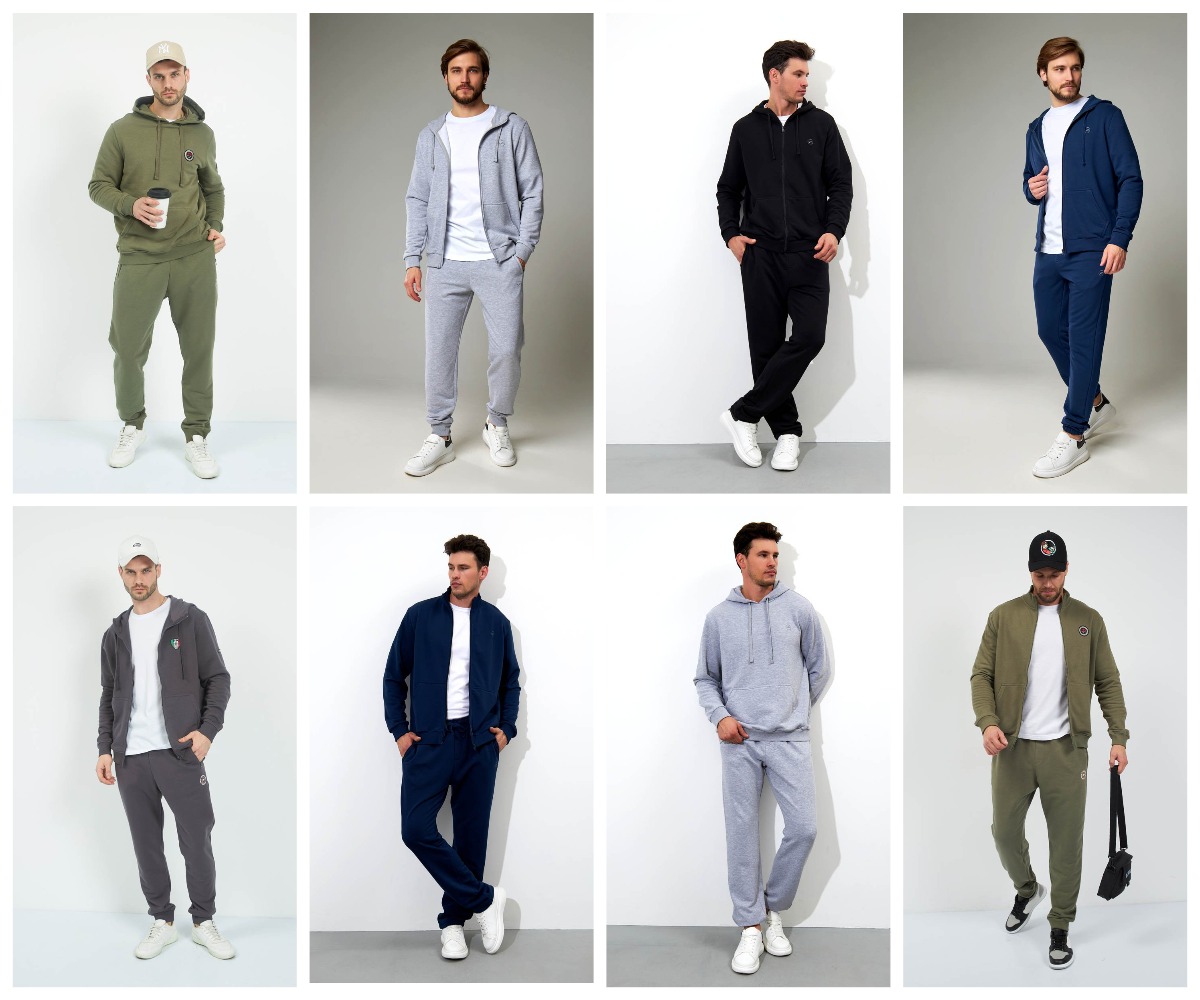 Трикотажные мужские брюки из хлопка с добавлением полиэстера, мягкие и приятные на ощупь, не сковывают движения, обеспечивая максимальный комфорт. Трикотажные мужские брюки из хлопка с добавлением полиэстера, мягкие и приятные на ощупь, не сковывают движения, обеспечивая максимальный комфорт.