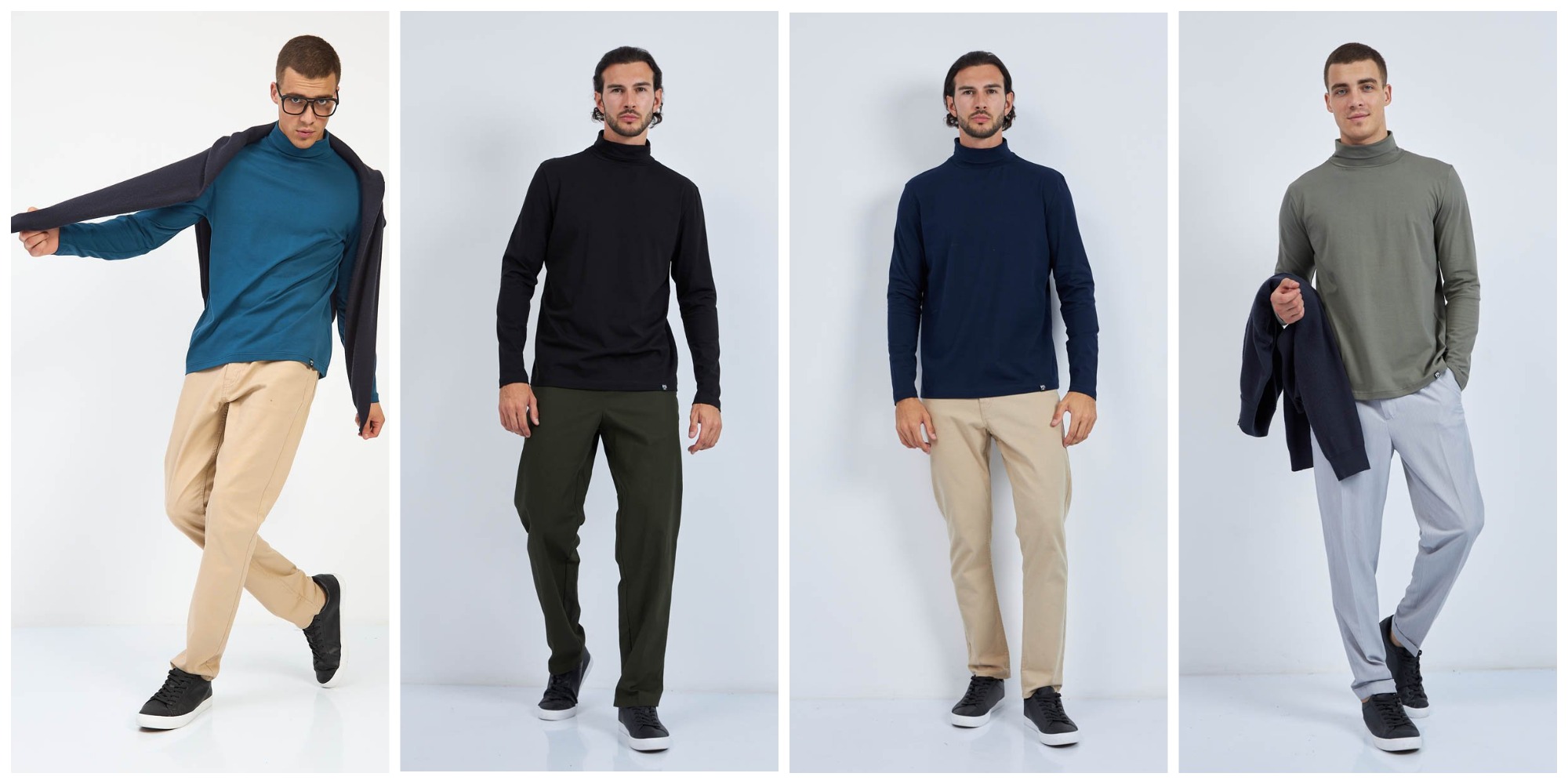 Мужские хлопковые водолазки F5, Regular fit Мужские хлопковые водолазки F5, Regular fit