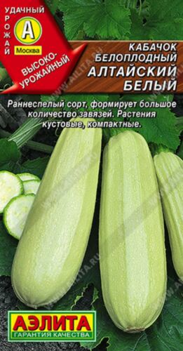 ХИТ!) Кабачок белоплодный Алтайский белый / Аэлита 15 руб. ХИТ!) Кабачок белоплодный Алтайский белый / Аэлита 15 руб.