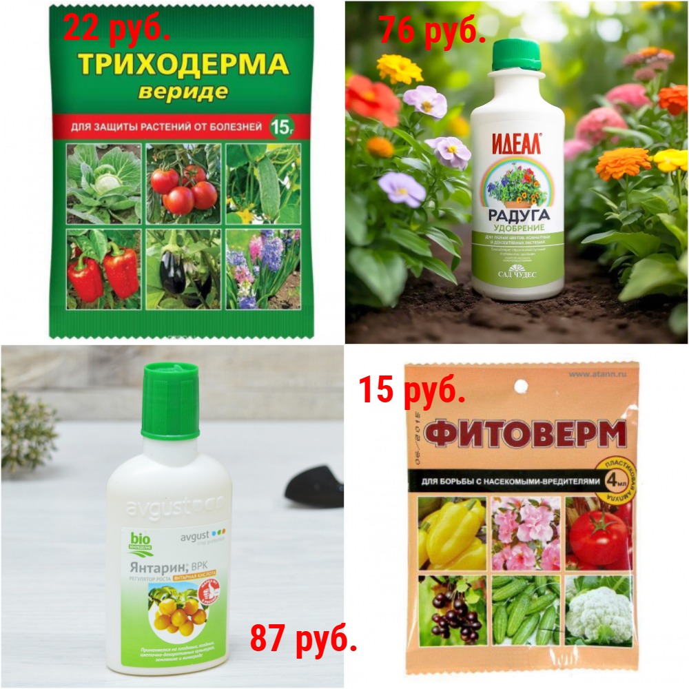 Средства от различных вредителей и болезней растений. Удобрения. Регуляторы роста. Сетки от птиц Средства от различных вредителей и болезней растений. Удобрения. Регуляторы роста. Сетки от птиц