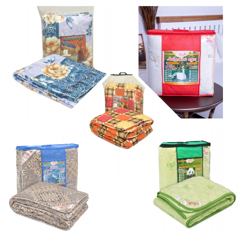 БРАЛА СЕБЕ НА ПРОБУ, КАЧЕСТВО ПОНРАВИЛОСЬ. ПОЭТОМУ, МОГУ ПРЕДЛОЖИТЬ И ВАМ) ОДЕЯЛА С РАЗЛИЧНЫМИ НАПОЛНИТЕЛЯМИ: ЛЕБЯЖИЙ ПУХ, ЛЕН, ОВЕЧЬЯ ШЕРСТЬ, ФАЙБЕР, БАМБУК. ЕСТЬ ОБЛЕГЧЕННЫЕ ВАРИАНТЫ, ЕСТЬ ПОТЕПЛЕЕ. БРАЛА СЕБЕ НА ПРОБУ, КАЧЕСТВО ПОНРАВИЛОСЬ. ПОЭТОМУ, МОГУ ПРЕДЛОЖИТЬ И ВАМ) ОДЕЯЛА С РАЗЛИЧНЫМИ НАПОЛНИТЕЛЯМИ: ЛЕБЯЖИЙ ПУХ, ЛЕН, ОВЕЧЬЯ ШЕРСТЬ, ФАЙБЕР, БАМБУК. ЕСТЬ ОБЛЕГЧЕННЫЕ ВАРИАНТЫ, ЕСТЬ ПОТЕПЛЕЕ.