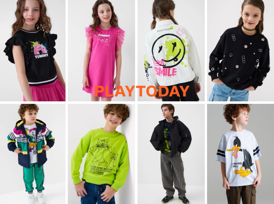PlayToday. Весенне-летняя коллекция 2026! Верхняя одежда, повседневный трикотаж, белье, обувь. Рост 56-176. В.2/26 PlayToday. Весенне-летняя коллекция 2026! Верхняя одежда, повседневный трикотаж, белье, обувь. Рост 56-176. В.2/26