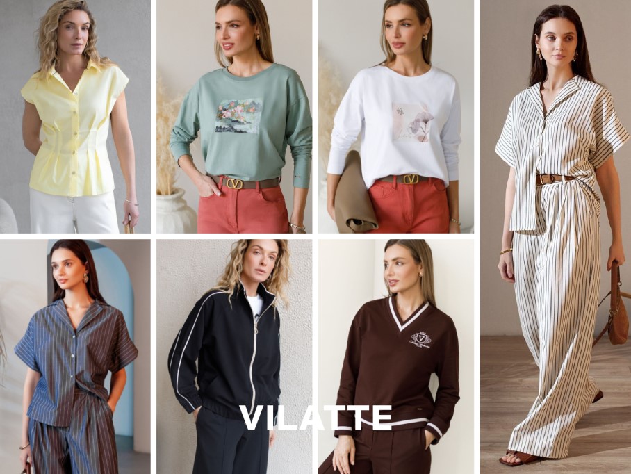 Vilatte. Встречайте свежую весеннюю коллекцию: костюмы из футера, джемперы, лонгсливы и футболки, элегантная капсула в полоску. Базовый трикотаж, комфорт и премиум качество. Мужская коллекция. Скидки до 80%! Размеры 40-58. В.7/26 Vilatte. Встречайте свежую весеннюю коллекцию: костюмы из футера, джемперы, лонгсливы и футболки, элегантная капсула в полоску. Базовый трикотаж, комфорт и премиум качество. Мужская коллекция. Скидки до 80%! Размеры 40-58. В.7/26