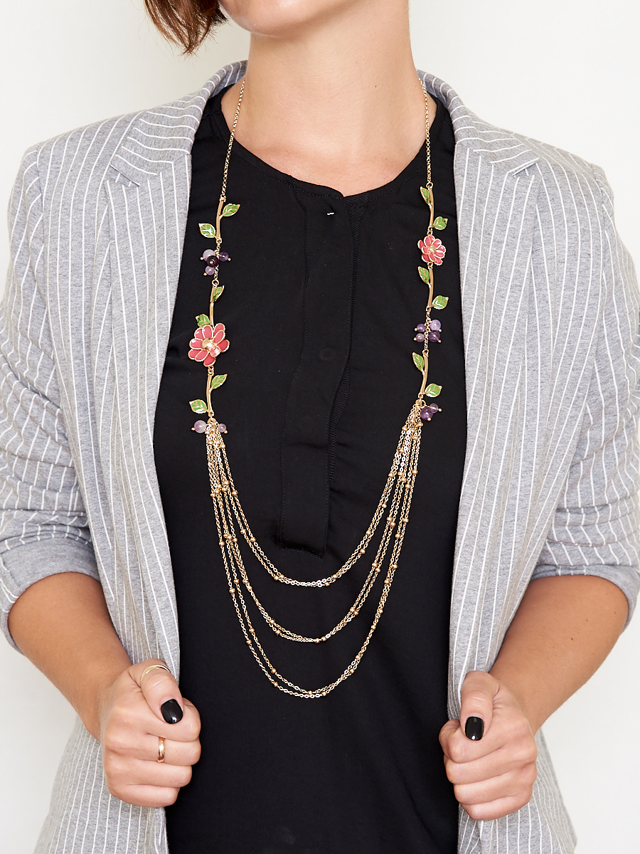 Большая ВЕСЕННЯЯ РАСПРОДАЖА! 10123621 Колье Selena- СКИДКА 60%! Аметист, эмаль, латунь. Гальваническое покрытие: золото. Удлинительная цепочка поможет скорректировать размер посадки 100-105 см Большая ВЕСЕННЯЯ РАСПРОДАЖА! 10123621 Колье Selena- СКИДКА 60%! Аметист, эмаль, латунь. Гальваническое покрытие: золото. Удлинительная цепочка поможет скорректировать размер посадки 100-105 см