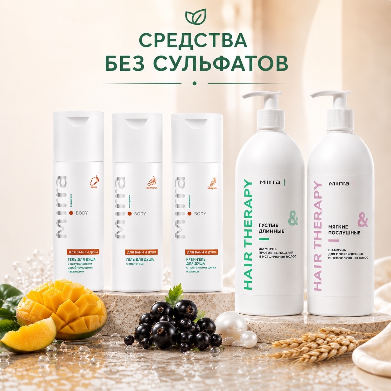 Бессульфатные средства для ежедневного ухода за волосами и телом - сохраняют естественный баланс кожи и волос: Бессульфатные средства для ежедневного ухода за волосами и телом - сохраняют естественный баланс кожи и волос:
