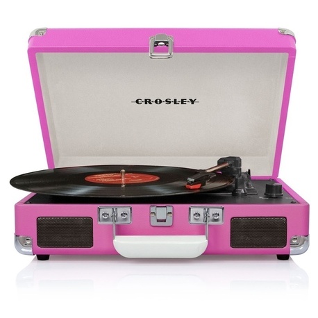 Виниловый проигрыватель, Crosley Cruiser Pink, магазин Республика