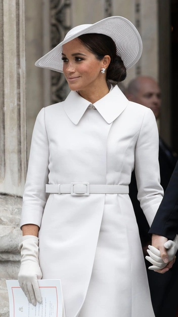 Герцогиня Меган на службе в честь Платинового юбилея правления Елизаветы II, Лондон, 3 июня 2022