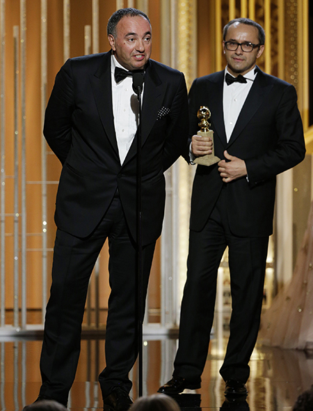 Александр Роднянский и Андрей Звягинцев - «Левиафан» - Лучший фильм на иностранном языке | Источник: Getty Images