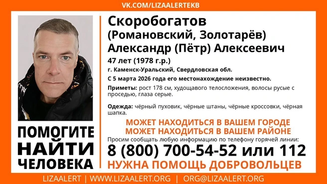 Источник: поисковый отряд «ЛизаАлерт»