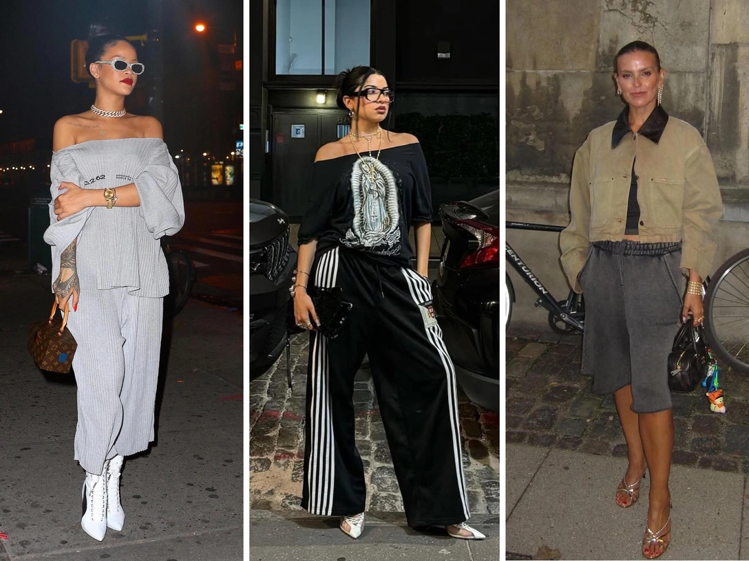 Носим спортивные брюки с каблуком, но есть нюансы | marieclaire.ru