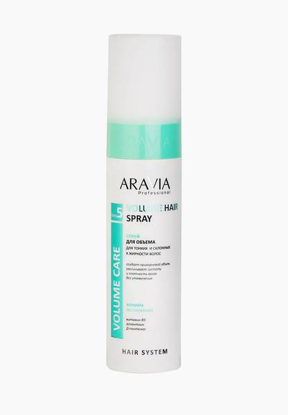 Спрей для волос Aravia Professional для объема тонких и склонных к жирности Volume Hair Spray