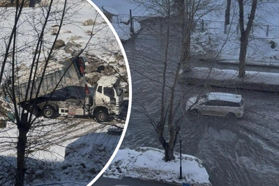 Машины глохнут в луже на Российской: ответ застройщика