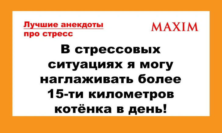 Лучшие анекдоты про стресс, выпуск 2 | maximonline.ru