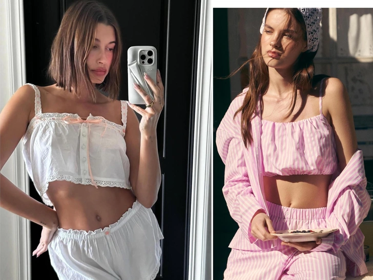 Где купить milkmaid top — любимый топ Хейли Бибер и тренд лета 2025 | marieclaire.ru
