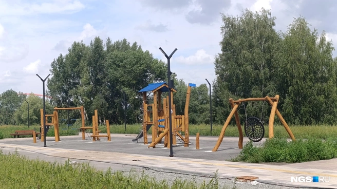 Детская площадка в парке | Источник: Стас Соколов / NGS.RU