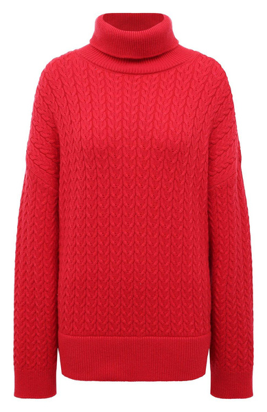 Женский красный свитер из шерсти и кашемира FREEAGE