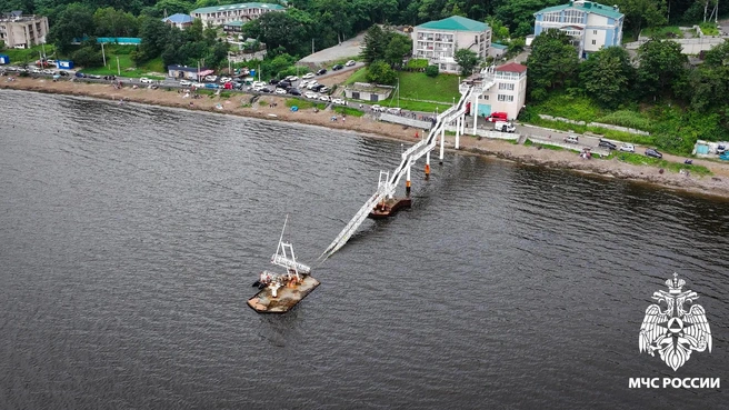 Рухнувший мост | Источник: ГУ МЧС по Приморью