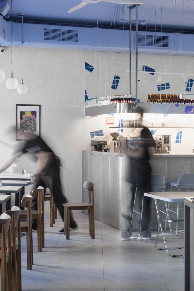 Новое кафе Dizengof/99 по проекту бюро Utro | Источник: Влад Феоктистов