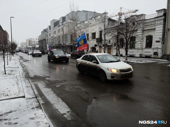 В Красноярске Z-пробег прошел в начале марта | Источник: Евгений Зиновьев / NGS24.RU