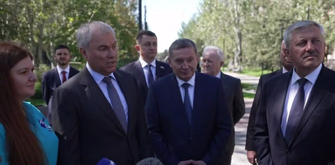 Вячеслав Володин приехал в Волгоград 30 августа | Источник: Вячеслав Володин / Telegram