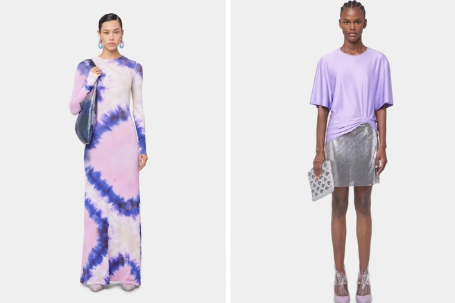 Тай-дай смотрится еще более по-летнему | Источник: fashion.rabanne.com
