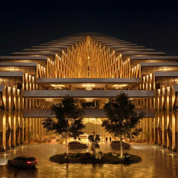 Горы, воплощенные в стекле и бетоне: оцените парные небоскребы, которые собираются построить в новом мегаполисе Казахстана