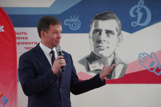 Дмитрий Малютин отметил, что проект помогает детям выбирать спорт и здоровый образ жизни | Источник: пресс-служба Пермской городской думы