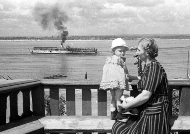 Волжский гедонизм: начало. Вид на Волгу из Струкачей. 1946 год | Источник: фотофонд Самарского областного госархива социально-политической истории