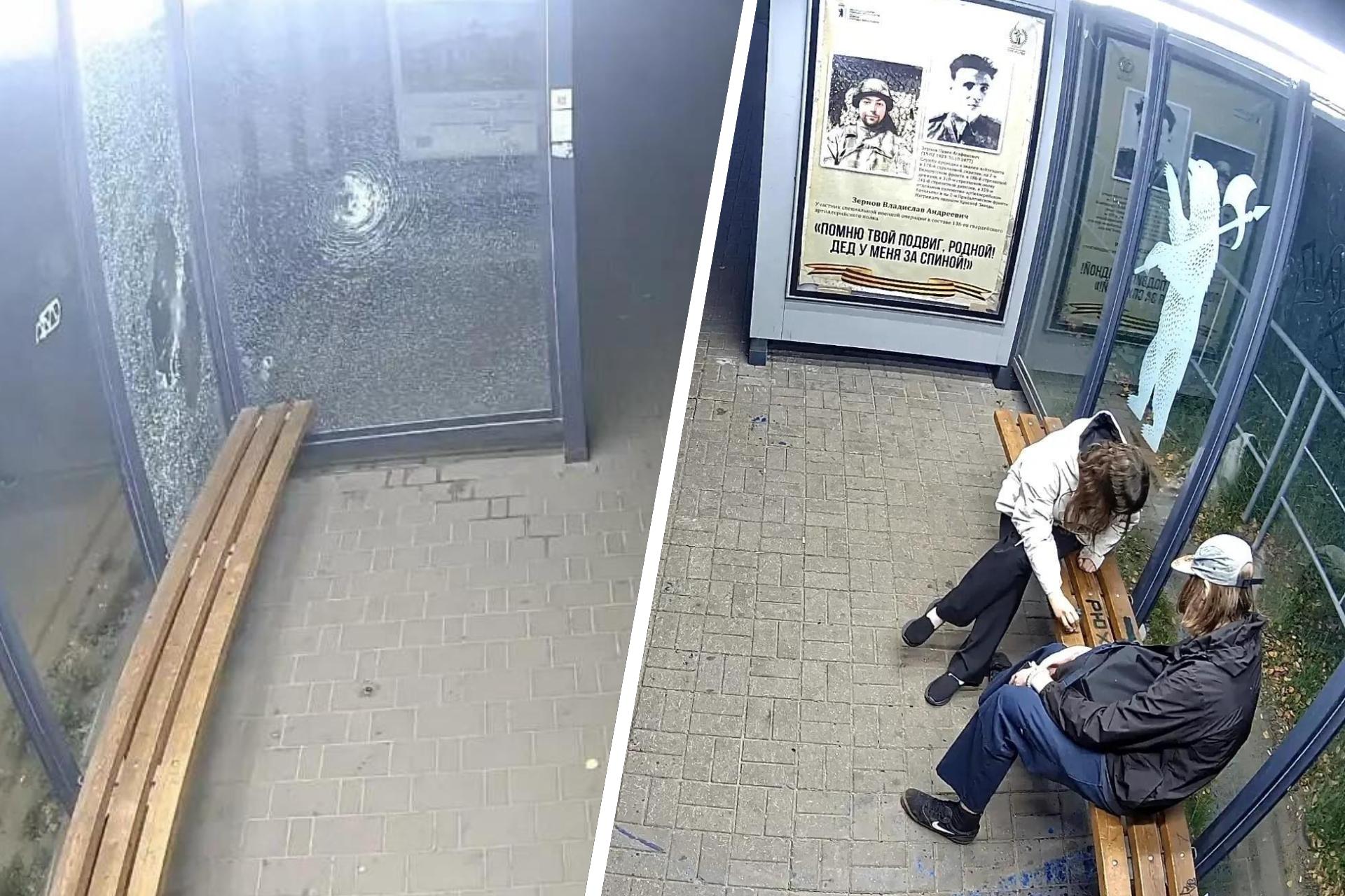 «Стекло разлетелось вдребезги»: вандалы массово портят остановки в крупном районе Ярославля