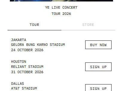 Скриншот с tour.yeezy.com | 178.ru