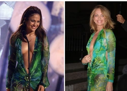 Супермодель Амбер Валлетта возродила легендарное голое тропическое платье Versace Дженнифер Лопес — и свое собственное