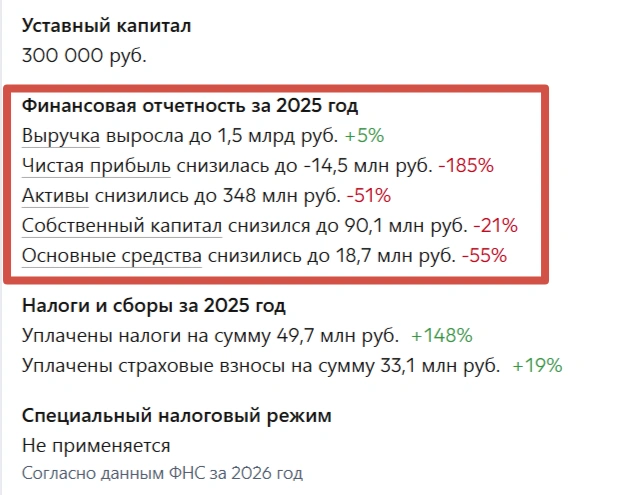 Источник: Скриншот с Checko.ru