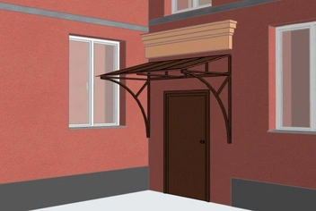 А таким козырек нарисован в паспорте фасада дома | Источник: Светлана Бакшеева