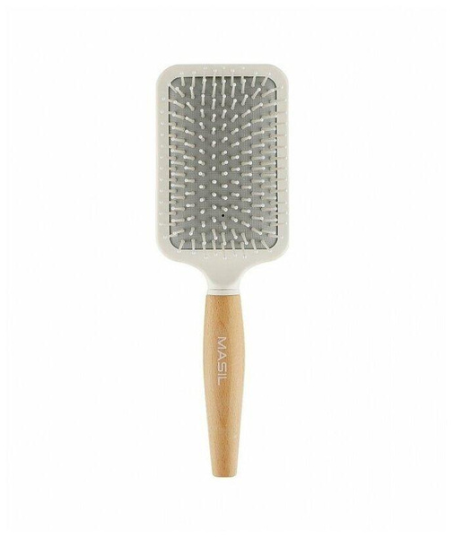 Антистатическая щетка для волос Masil Wooden Paddle Brush