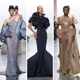 Эксперименты с тканью и топ-модели на подиуме: как прошел кутюрный показ Elie Saab