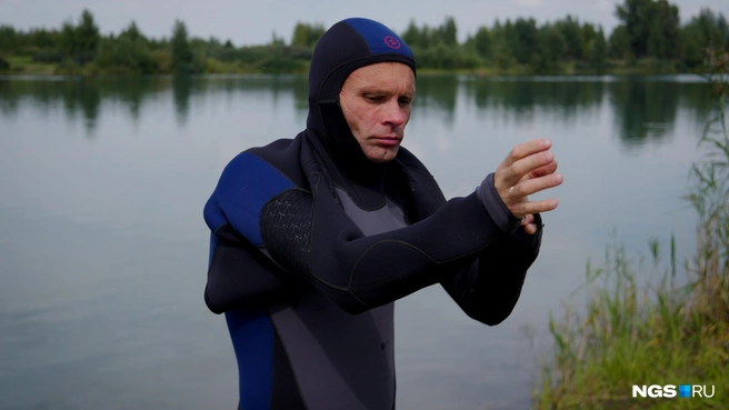 Дмитрий планирует исследовать со своим аппаратом озеро Горных духов | Источник: Антон Дигаев / NGS.RU