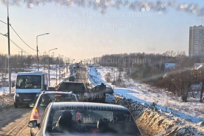 ДТП на Калужском шоссе в Туле 3 февраля вызвало заторы