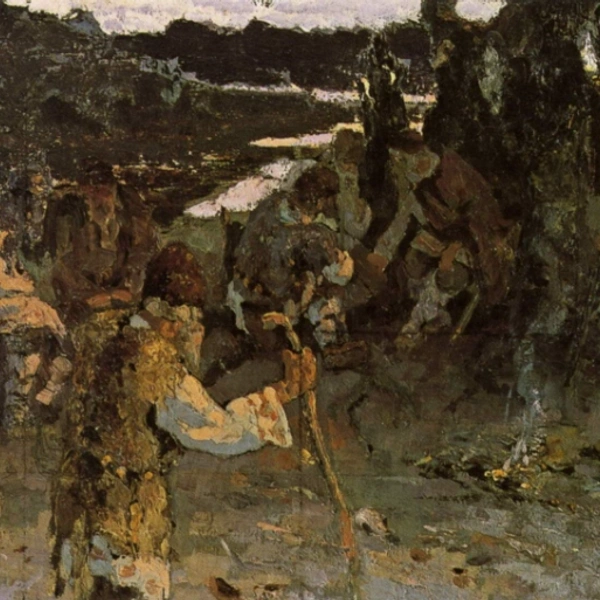 Николай Рерих «Сходятся старцы», 1898, Русский Музей | Источник: https://rusmuseumvrm.ru/